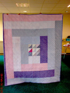 Raffle quilt back