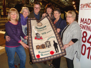 Sue, Irene, Barbara and Sandra with Ian and Caroline